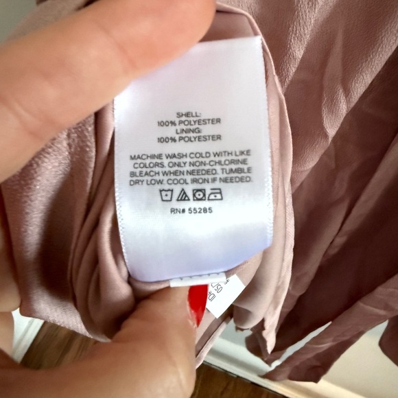 Express Blush Long Sleeve Mini Dress, Size Small - Picture 4 of 7